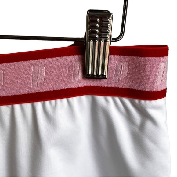 Prince Pleated Tennis Skirt in White/Coral - Picture 4 of 14